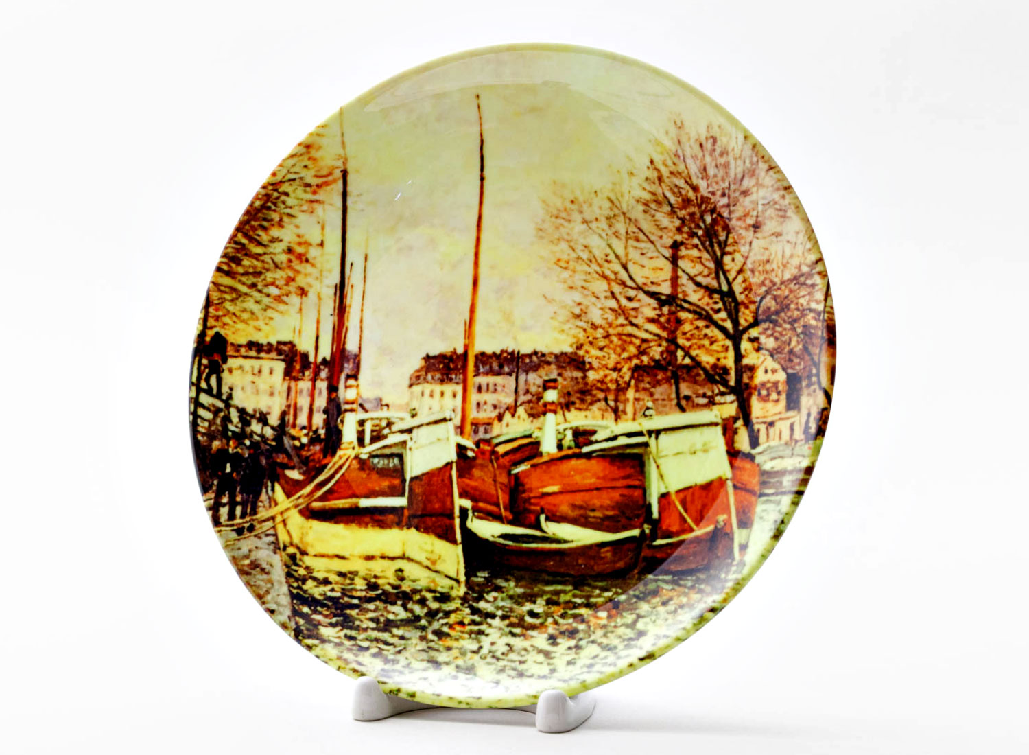 Декоративная тарелка Сислей Альфред «Fishing boat Sun» Фарфор. 200 мм.