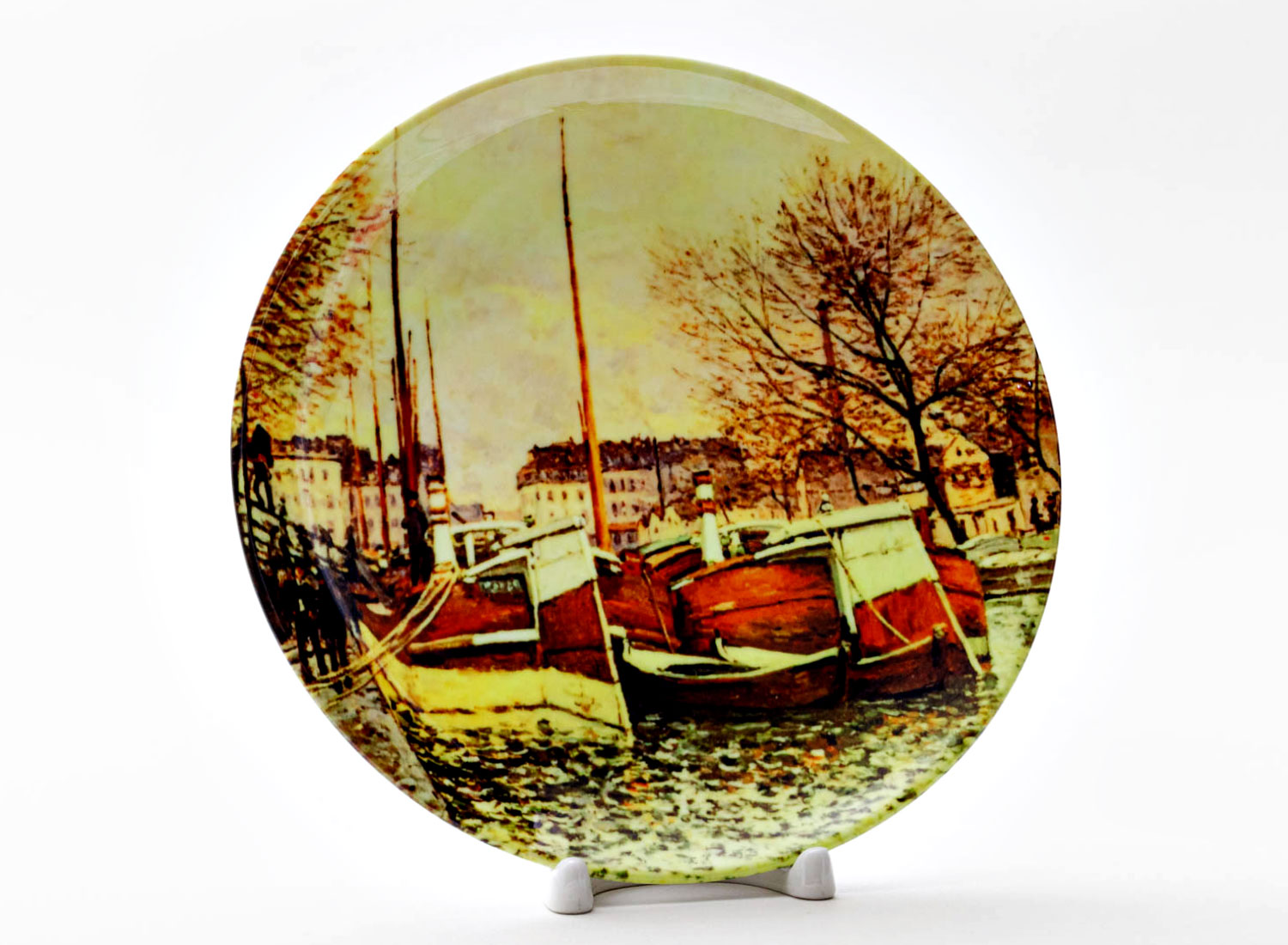 Декоративная тарелка Сислей Альфред «Fishing boat Sun» Фарфор. 200 мм.