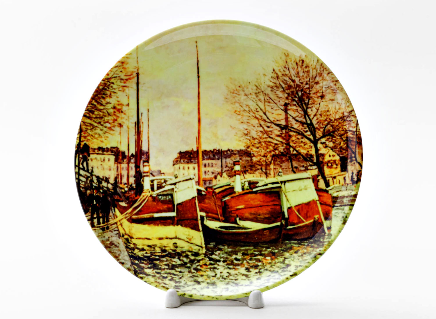 Декоративная тарелка Сислей Альфред «Fishing boat Sun» Фарфор. 200 мм.
