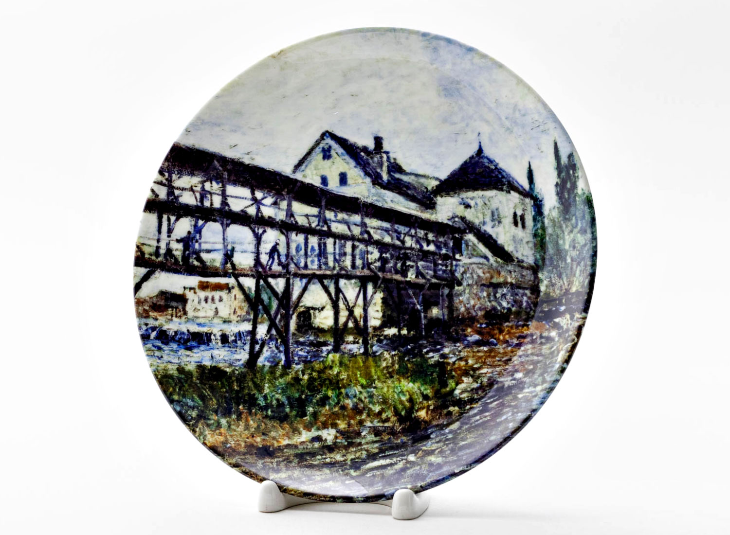 Декоративная тарелка Сислей Альфред «Provenchers mill at Moret» Фарфор. 200 мм.