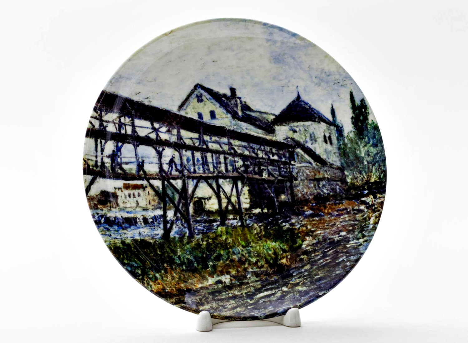 Декоративная тарелка Сислей Альфред «Provenchers mill at Moret» Фарфор. 200 мм.