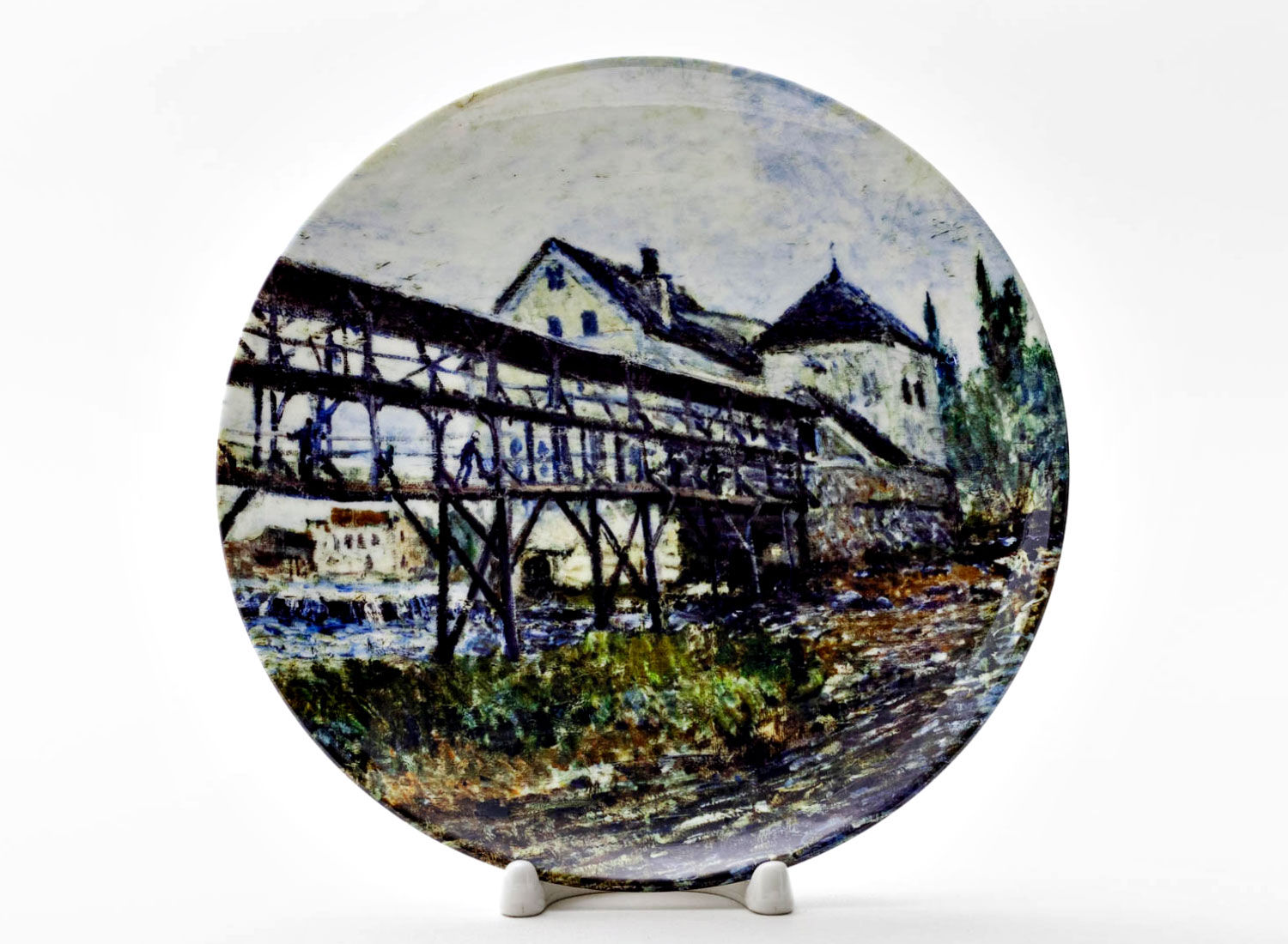 Декоративная тарелка Сислей Альфред «Provenchers mill at Moret» Фарфор. 200 мм.