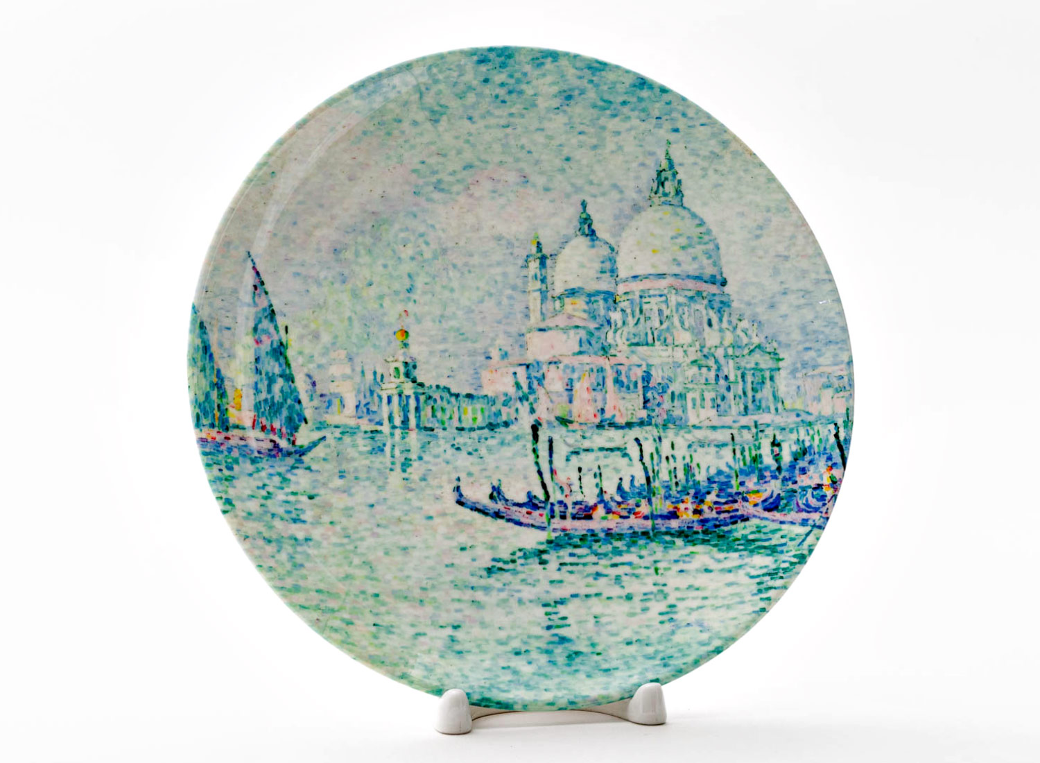 Декоративная тарелка Синьяк Поль «Venice. The Salute» Фарфор. 200 мм.