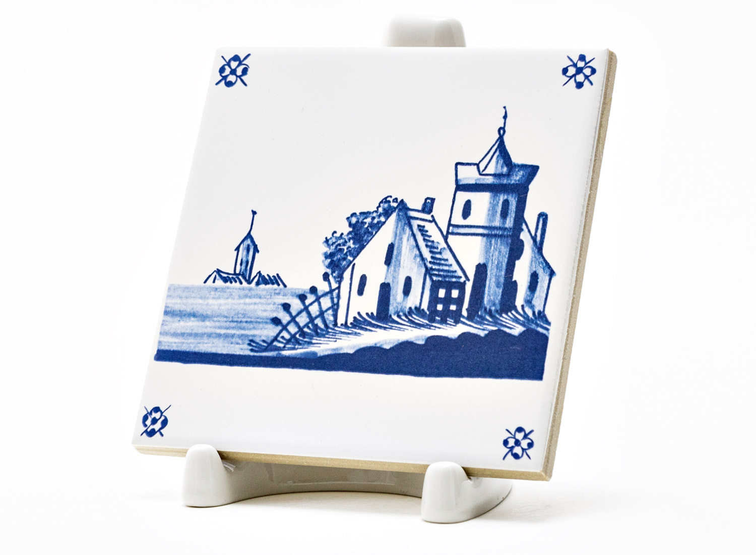 Изразец «Голландский 153» Керамика. 97 x 97 мм.