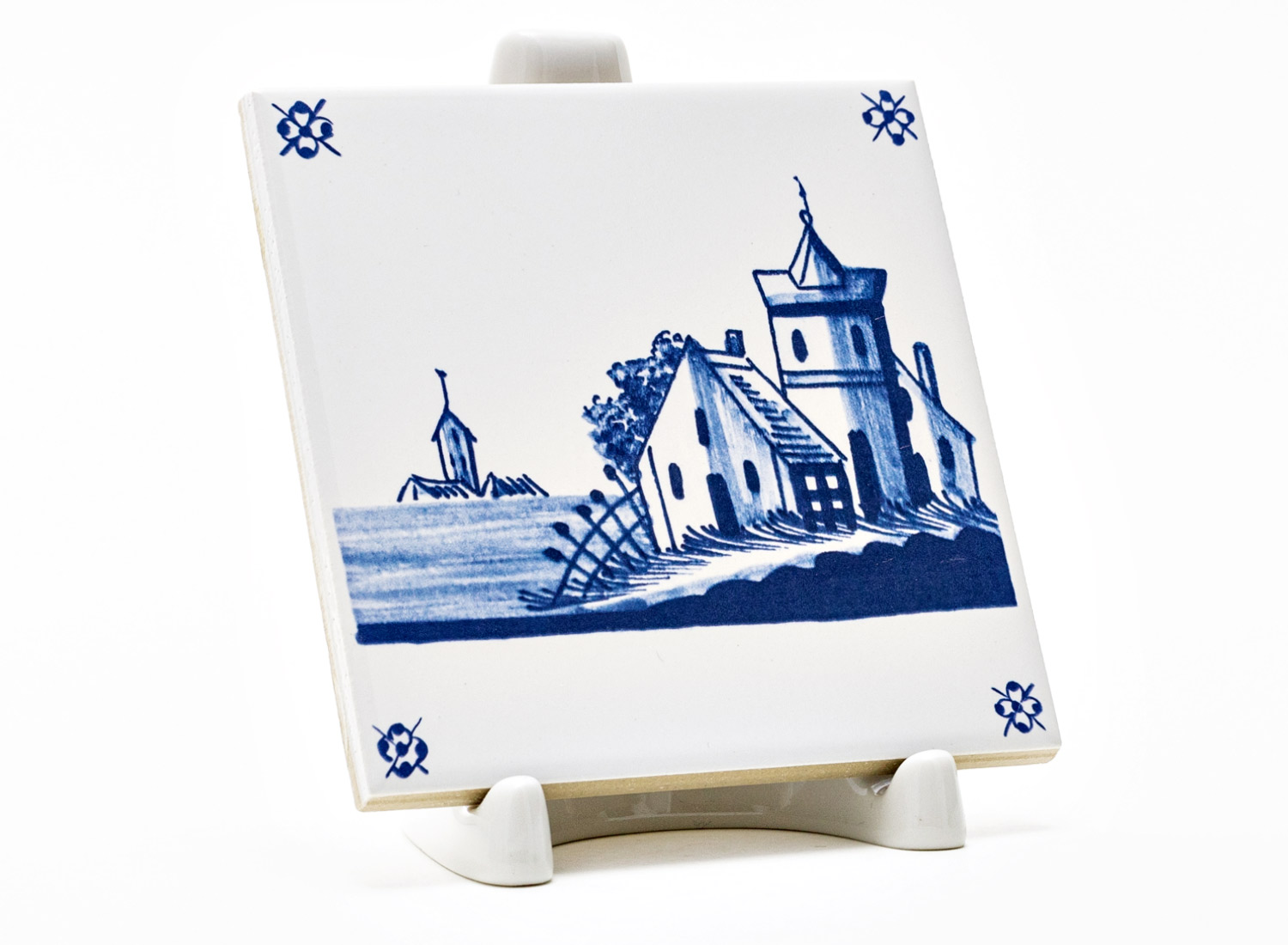 Изразец «Голландский 153» Керамика. 97 x 97 мм.