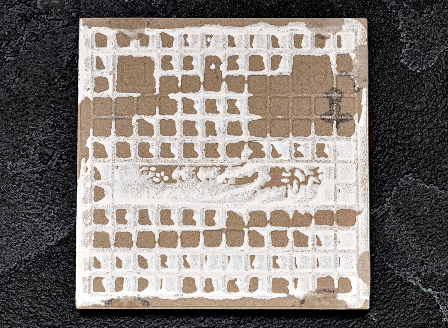 Изразец «Голландский. Юноша с мандалиной» Керамика. 97 x 97 мм.