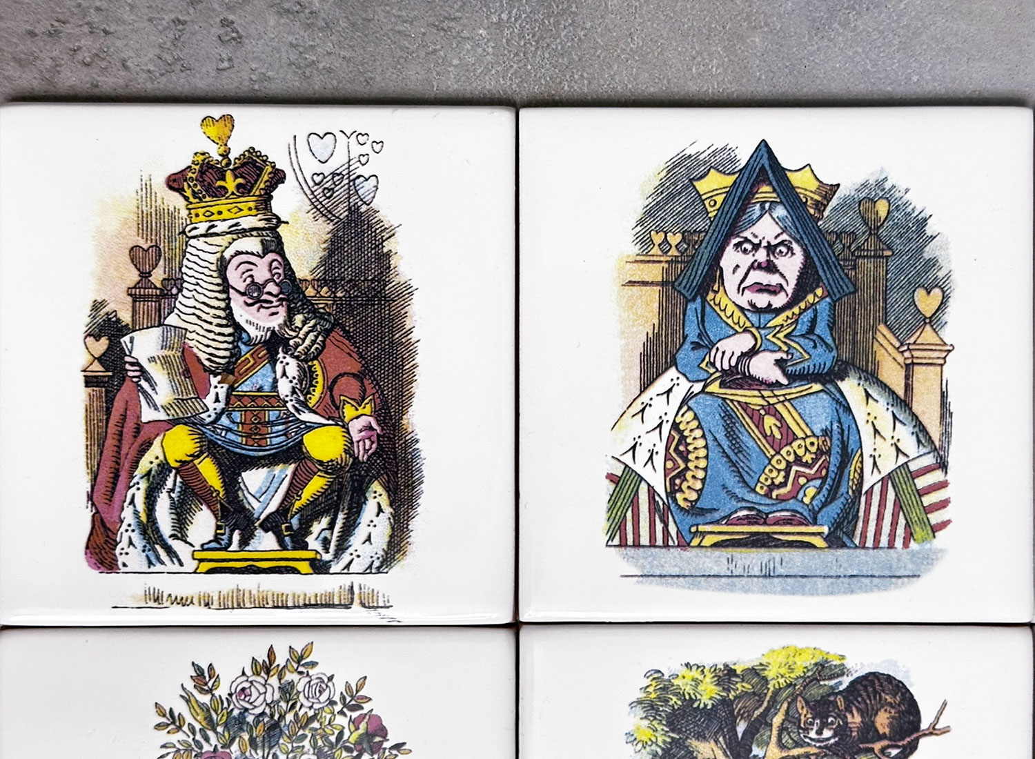 Набор изразцов «Безумное чаепитие» Керамика. 97 x 97 мм.