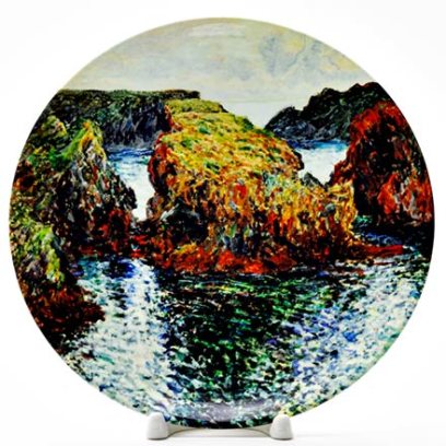 Декоративная тарелка Оскар Клод Моне «Скала с водой» Фарфор. 200 мм.