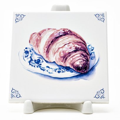 Изразец «Голландский. Круассан» Керамика. 97 x 97 мм.